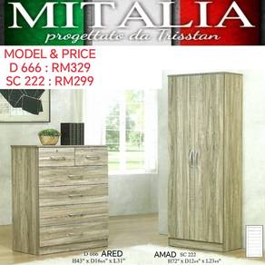 Chest Drawers | Almari Baju Murah | Rak Baju Murah