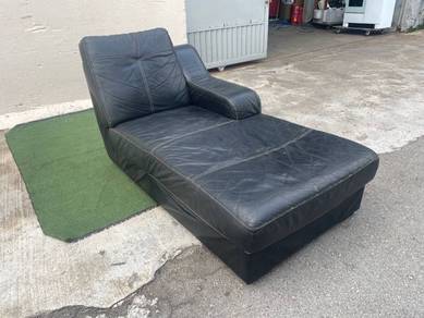 YB23E Katil Siang Chaise Lounge Sofa  Bed Leather