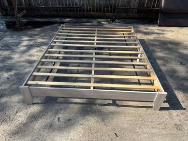 Wooden Katil Queen Bed Frame Kayu
