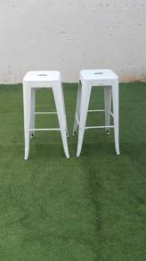 YE70N Kerusi Tinggi Besi Bar Stool Chair x1 Pair