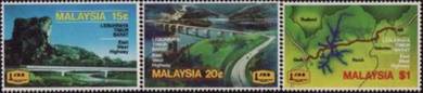 Mint Stamp EW Highway Malaysia 1983 (light toned)