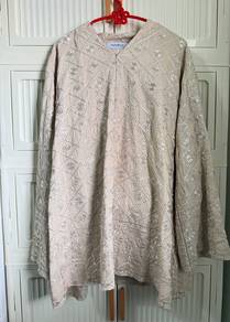 Baju Kurung Haurabelle – Beige/Champagne