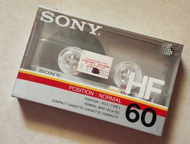 Dy New Sony HF 60 Audio Cassette in Warps