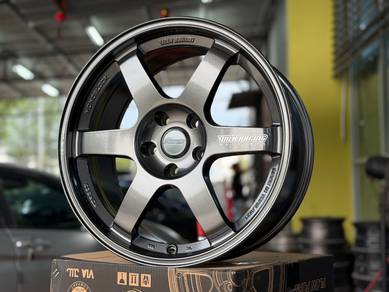 Sport Rim Baru 18 Volk Rays TE37 Saga Gunmetal