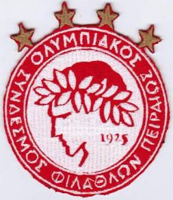 Olympiacos C.F.P. FC Greek Football Badge Patch