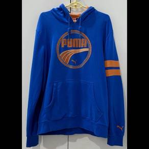 Pre-loved Original PUMA Hoodie Blue Orange L Size