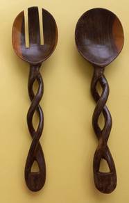 wood salad servers