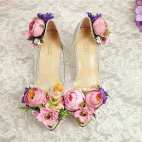 Purple blue fairy flower tinkerbell heels