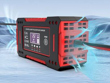 Battery Charger Pintar 6A 12V dengan Paparan LCD