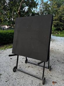 Targetbutt EVA Foam 125x125x15 dan Stand Roda Besi