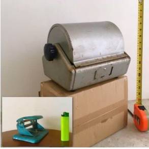 Vintage 1960s UK call card holder & paper puncher