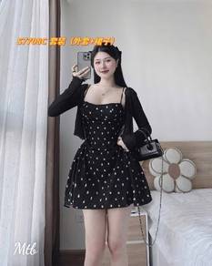 S7708C 套装（外套+裙子）【Free Size】