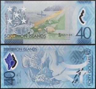Solomon Islands 40 Dollars, 2018, Polymer