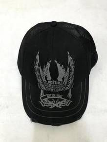 Harley Davidson Cap Trucker Distressed Wing