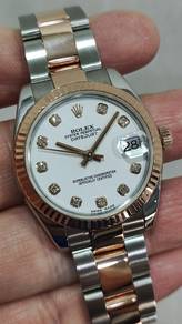 Rolex Datejust 31mm 10 Diamond White Dail