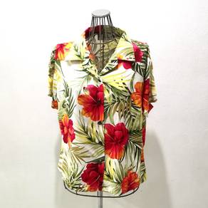 Two Palms Hawaiian Hibiscus Floral Multicolor