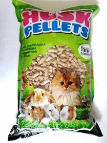 Husk Pellet 3kg Cat Litter Pasir Kucing Animal Bed