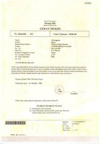 Mixed Development Land in Besut, TRG