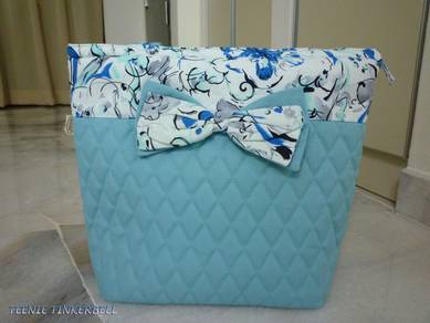 Blue with flower pattern NaRaYa Bag