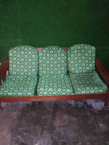 good condition wooden sofa with cushion for sale 