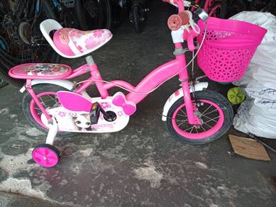 basikal 12 pink terpakai