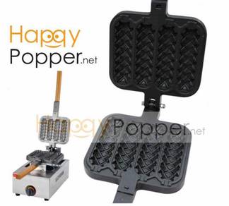 Hotdog stick sausage Waffle Machine maker Gas 4pcs