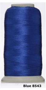 Blue 8543 Embroidery Machine Thread Benang Sulam