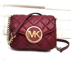 Authentic Michael Kors Fulton Small Flap Quilted