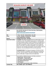 Shop lot For Rent in Iskandar Puteri,JHR