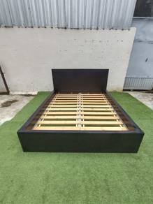 YF07B Katil Kayu IKEA SULTAN LADE Queen Bed Frame