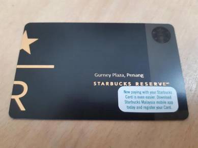 Starbucks Malaysia Reserve Gurney Plaza Card