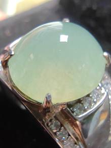 Icy Light Green Natural Burma Jadeite Jade