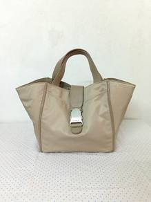 Senreve Strati Shopper_Beige Tote Bag/Bucket Bag