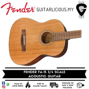 FENDER (FA15) 3/4 Size Steel String AcousticGuitar