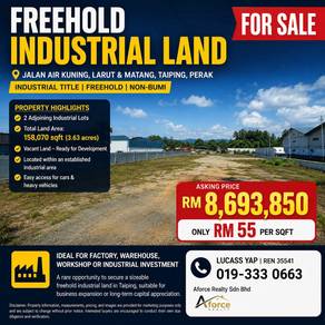 Industrial Land in Taiping, PRK