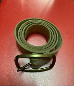 Solid Brass Leather Belt-Vintage