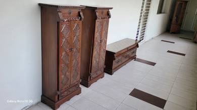 (Each price) Vintage antique solid Wooden Carved C