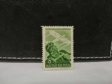 1942 Hungary Stamp Air Force Pilot Nazi Germany