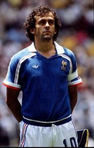 Rare jersey FRANCE 1986 HOME MICHEL PLATINI NO 10