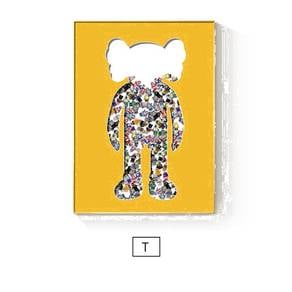 KAWS Decorative Painting, Gold Frame, [ T ]