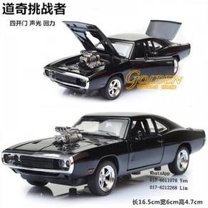 Fast And Furious 8 Dodge Challenger Toy Car Metal