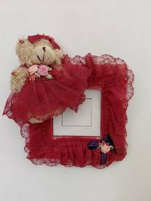 2 pcs Switch Cover Fabric Lace Cover Socket Decora