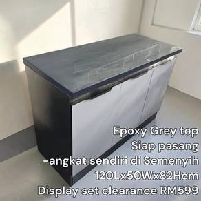 Epoxy Grey Top Cabinet - Display Set Clearance