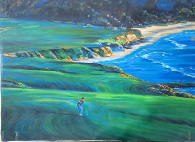 Reproduction Oil painting - Pebble Beach - 1