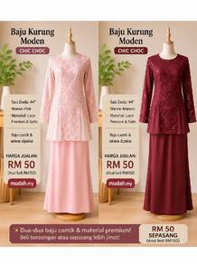 baju raya pakai sekali