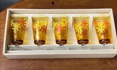 3501 Vintage Aderia footed glass cup 5 RY