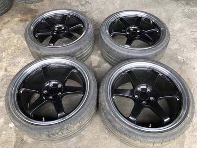 Wheels Rays VR TE37 TTA 112x5 19x9.5jj +50 Japan