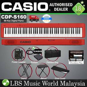 Casio CDP-S160 Red Digital Piano Portable Set