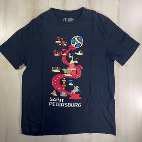 2018 FIFA World Cup Black Tee #EY Used