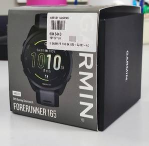 Garmin Forerunner 165 (Black) – AMOLED GPS Running